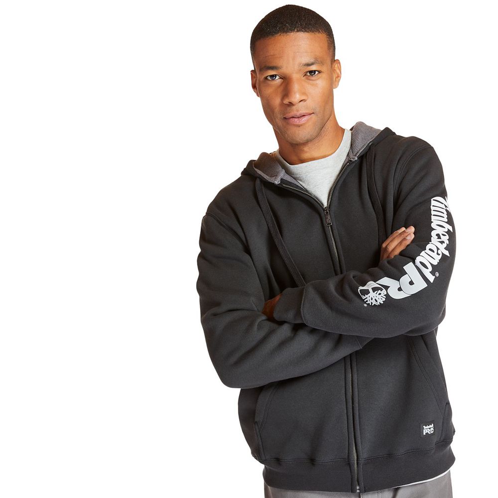 Sudadera Timberland Argentina Hombre - Pro® Hood Honcho Full-Zip Hoodie - Negras - MJEXDO-509